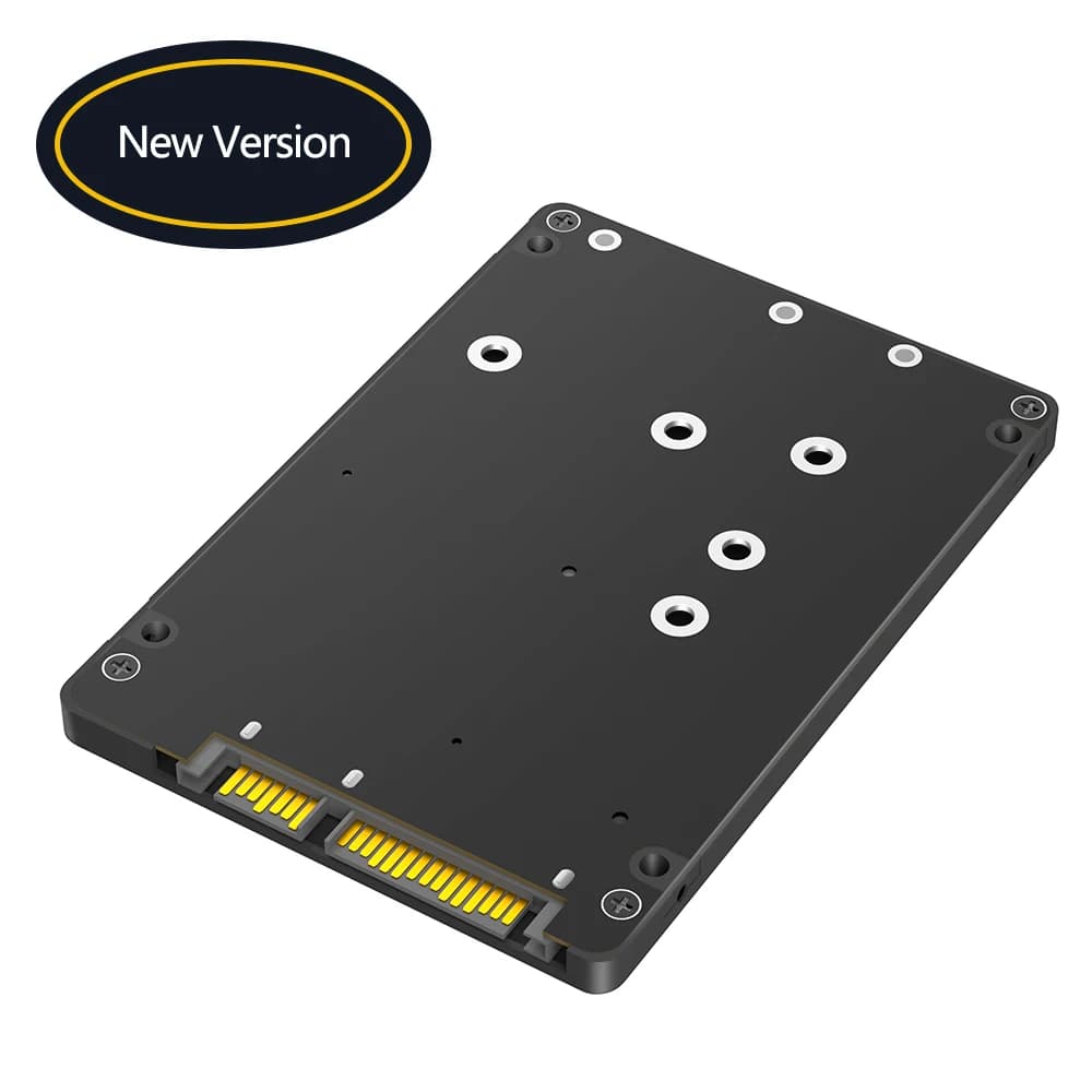 Scatola per disco rigido esterno SSD a stato solido M.2 a SATA3, scheda di conversione da Ngff Msata a porta seriale, doppio uso, due in uno
