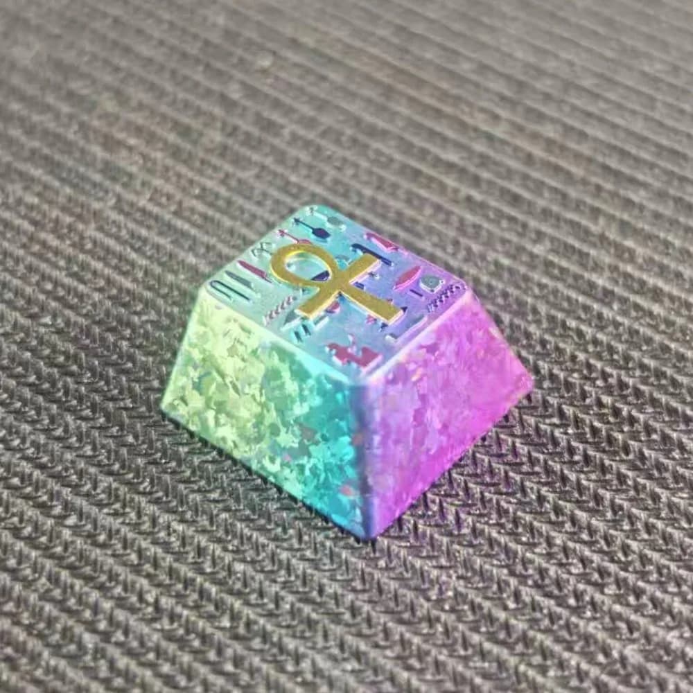 Keycap in Lega di Titanio con Incisione Personalizzata ESC OEM R4, Tasti Artigianali per Tastiera Meccanica, Accessorio per Giochi