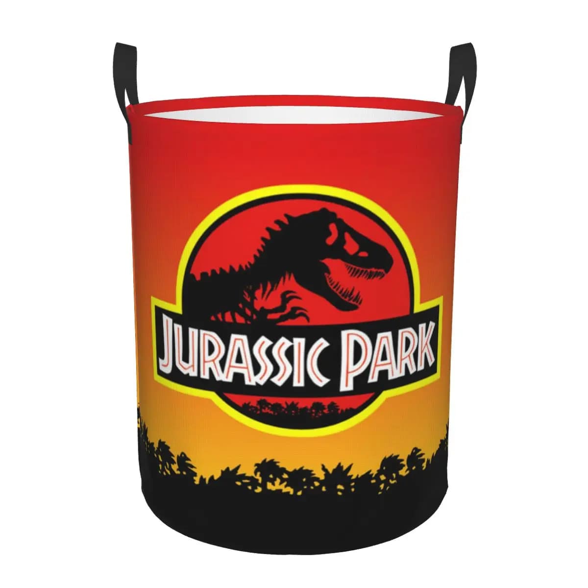 Cesto portabiancheria con stampa dinosauro Jurassic Park personalizzato cesto portaoggetti pieghevole per vestiti di grandi dimensioni