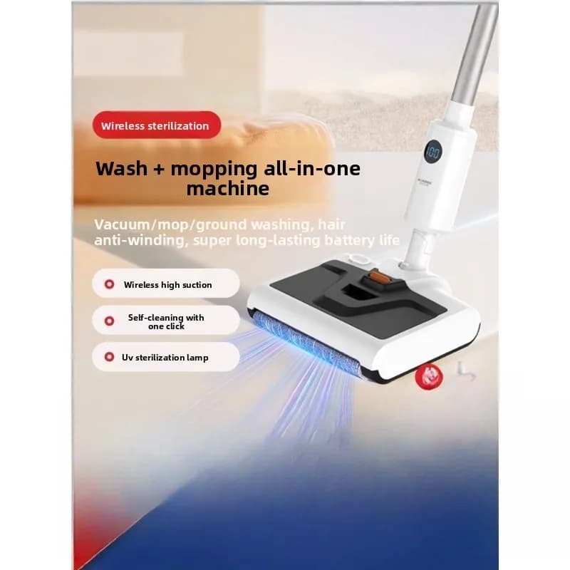 Household smart washing machine, vacuum cleaner mopping integrated robot automatic cleaning, electric mop sweeping three-in-one