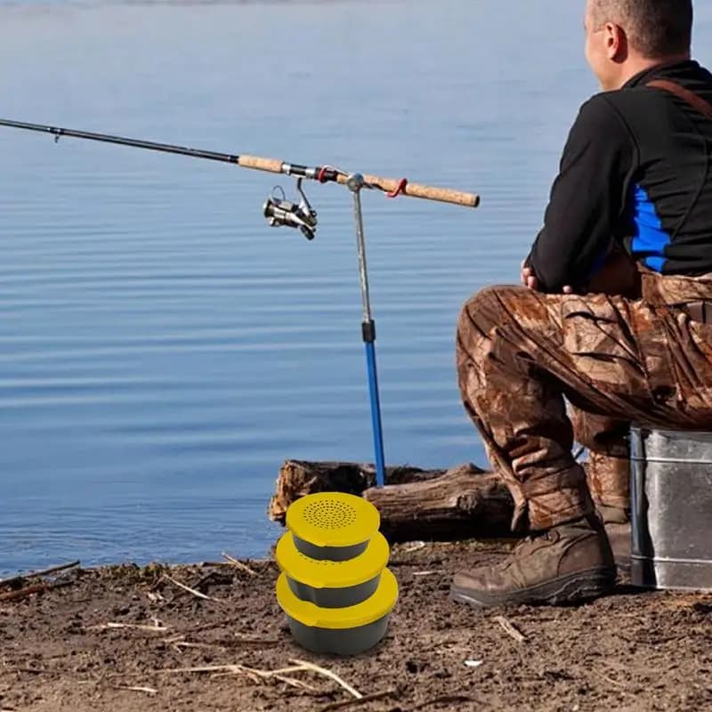 Fishing equipment box with bait Box for storing baits 3 pieces Box for equipment for lombric Portable bait holder Light and waterproof fishing