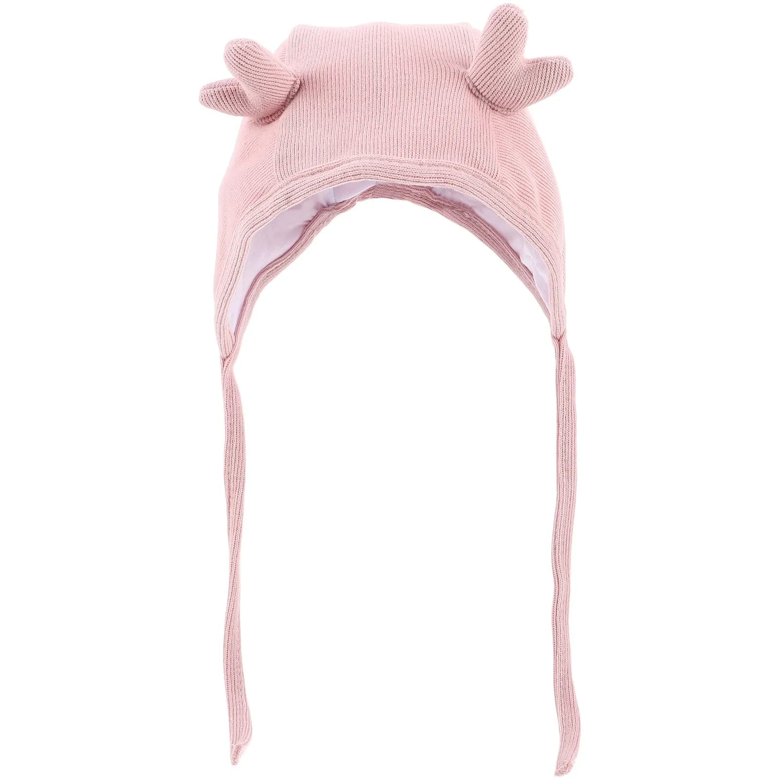 Cappello in maglia per neonati, morbido e caldo, per bambini e bambine da 0 a 6 mesi, copricapo invernale comodo ed elastico, 45-49 cm, simpatico cappello per neonati