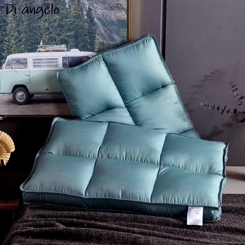 Cuscino in cotone a reticolo quadrato in tinta unita standard antibatterico elegante tessili per la casa forniture per decorazioni per hotel 48 * 74 cm 1 pz # sw