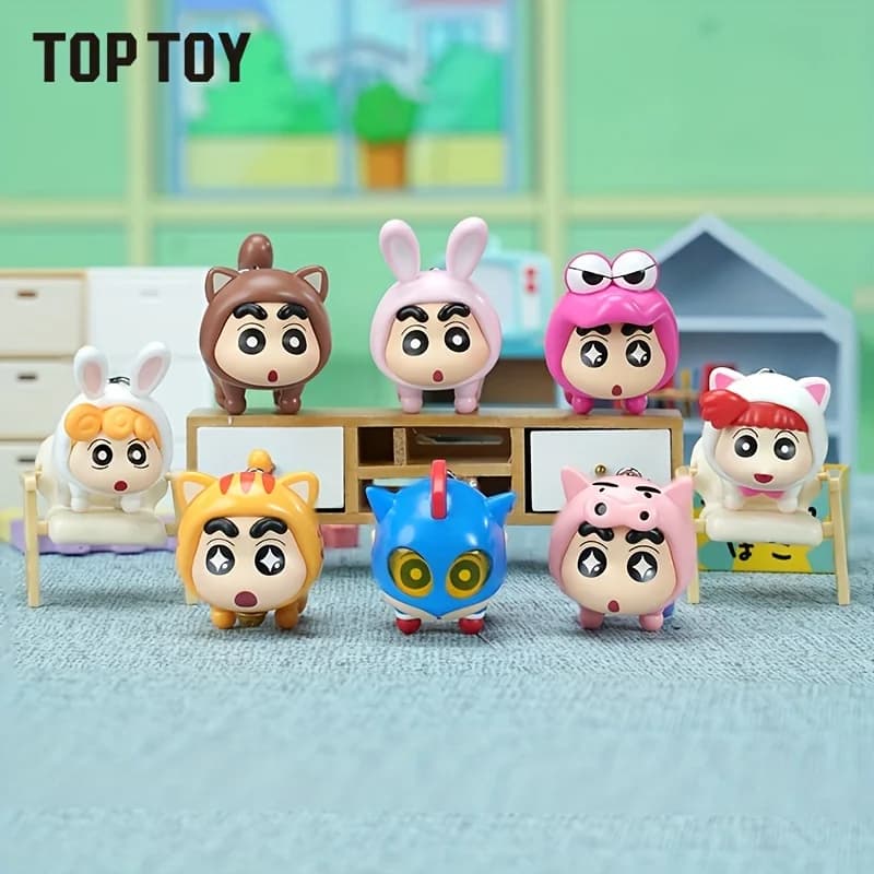 TOPTOY Crayon Shin-chan MINI Flying Super Power Series Cute Grain Blind Bag Cute Hand-made Desktop Ornaments Backpack Halloween