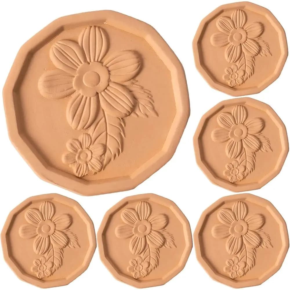 Set di Contenitori per Zucchero e Alimenti in Terracotta, Riutilizzabili e Sicuri per Alimenti, 6 Pezzi