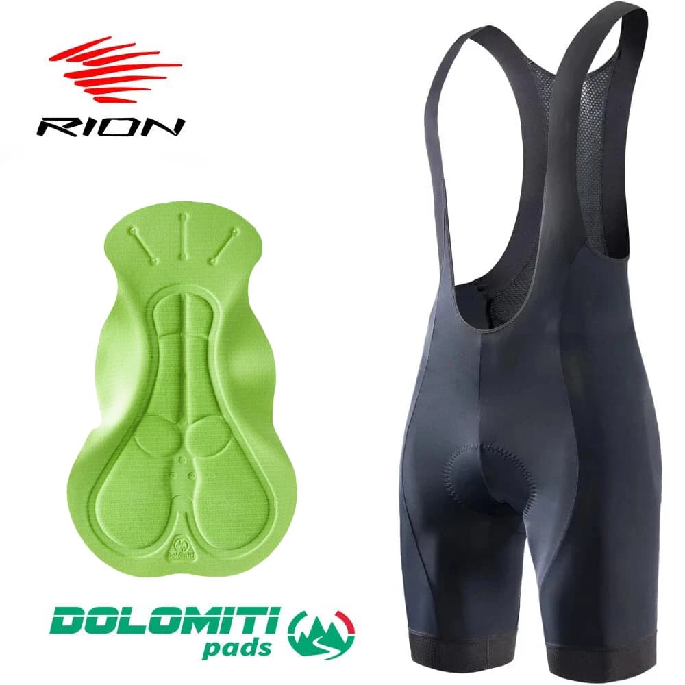 RION Cycling Shorts Men's Bicycle Ribbons MTB Road Bike Shoes Padded Bike Clothing Professional Biker Clothing Mid Distance Reflective Summer