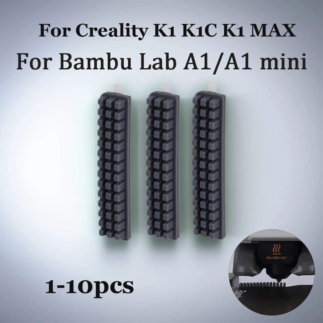 Per Creality K1 K1C K1 MAX Ugello Tergicristallo Spazzola In Silicone Stampante 3D Ugello Strumento di Pulizia per Bambu Lab A1 Tergicristallo Spazzola In Silicone