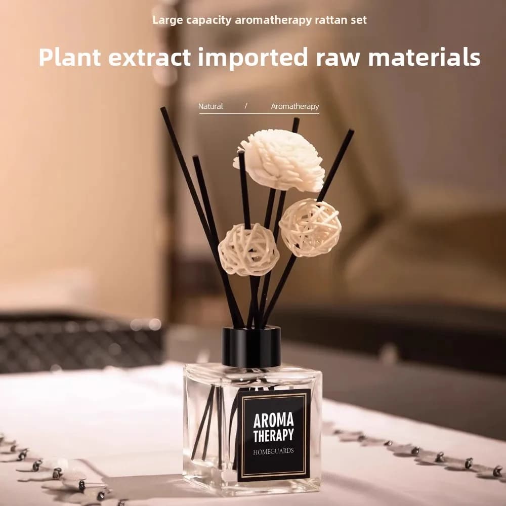 Aromatherapy Reed Diffuser Essential Oil Air Freshener Bedroom Hotel Room Fragrance Decor Bathroom Deodorizer Car