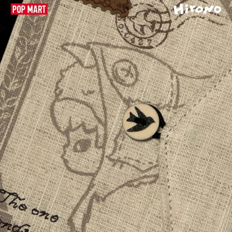 POP MART Hirono Mist Walker Series Fabric Passport Holder Blind Box Mystery Box Toys Ornament Figurines Home Decor Desktop Model