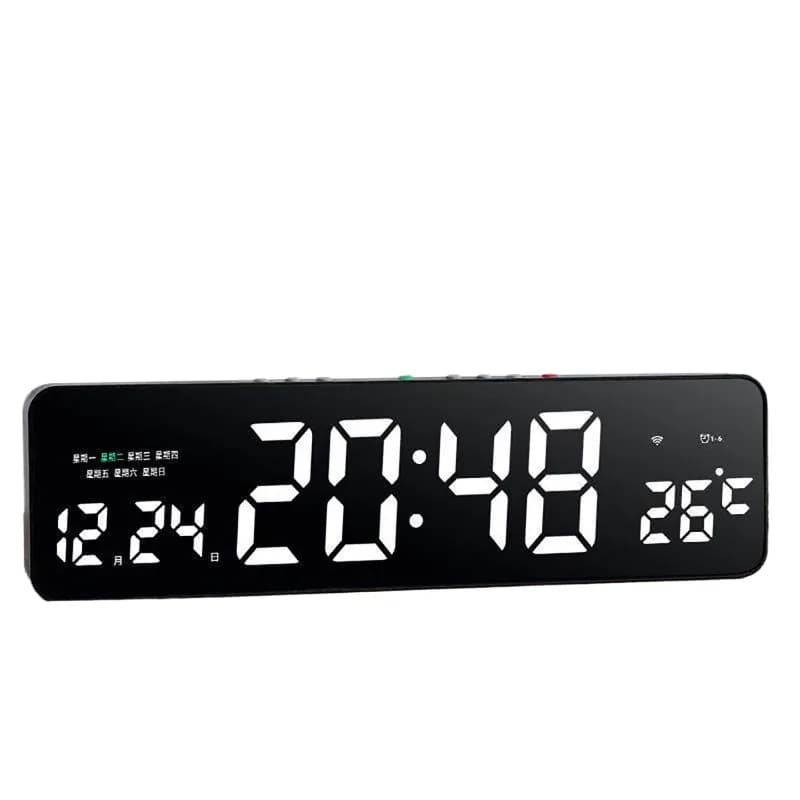 Automatic timing electronic digital clock, pendulum desktop wall-mounted desktop home living room wall clock