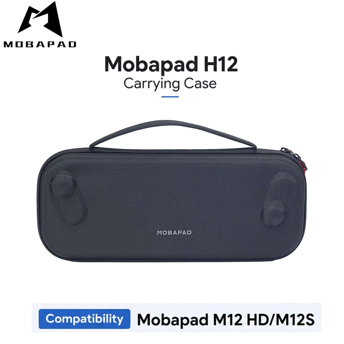 Mobapad H12 Carrying Case Storage Bag for Mobapad M12 HD/M12S & Switch 2 Zipper Shell Shockproof Protective Cover Game Accessory