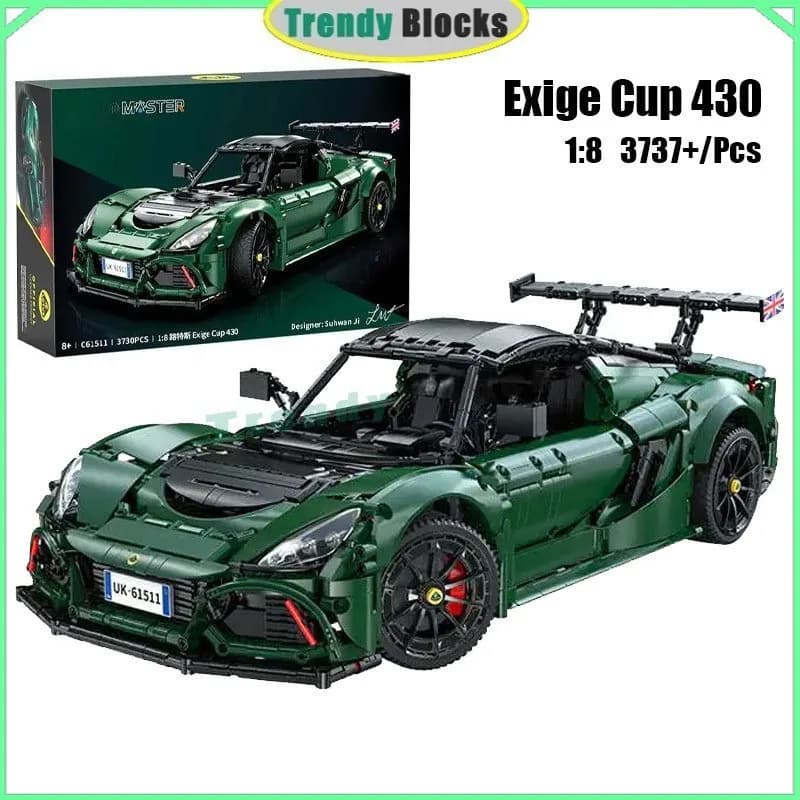 C61511Technic 3737 pezzi Exige Cup 430 1:8 Supercar Building Blocks Dual-mode Auto sportiva Giocattoli Regali per i ragazzi