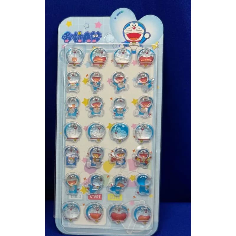 Nuovi Adesivi in Cristallo 3D Stereoscopici Doraemon per Quaderni Creativi dei Bambini, Decorazioni Stereoscopiche