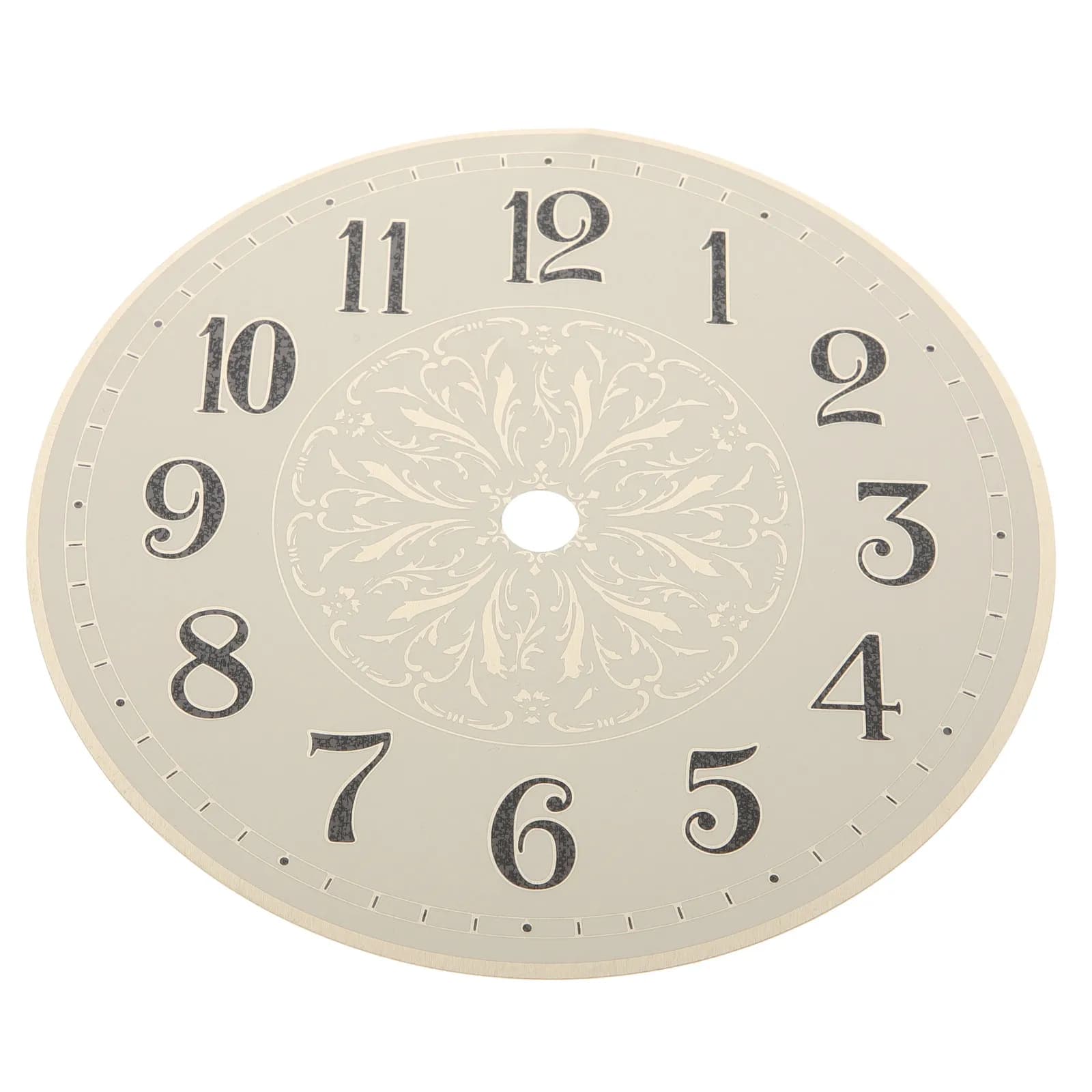Quadrante Rotondo di Ricambio per Orologi da Parete Fai-da-Te, Moderno ed Elegante, in Ferro, Accessori per la Realizzazione di Orologi