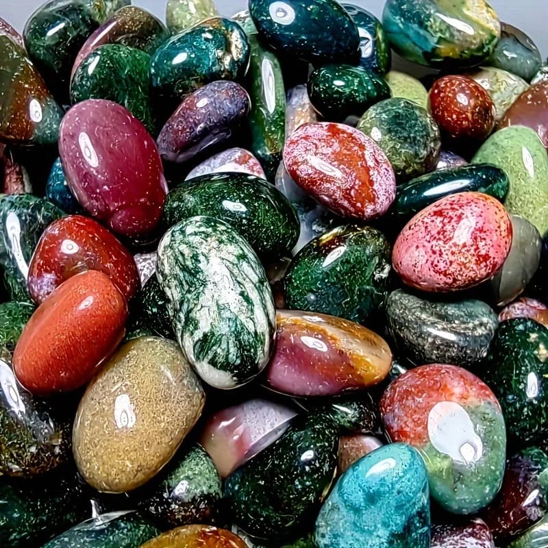 1.76oz Pure Natural Ocean Jasper Rolling Large Particle Flower Pot Fish Tank decorativo fai da te aromaterapia diffusore guaritore