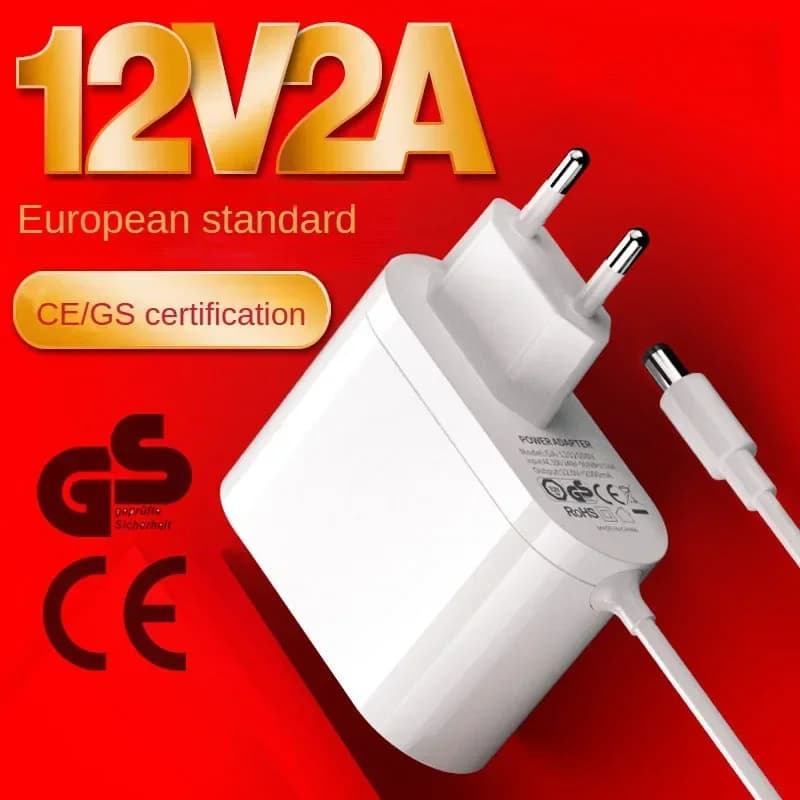 Adattatore spina 12V 24W EU AC 100-240V a DC 12V 2A 5.5*2.1mm alimentatore LED per adattatore caricabatterie trasformatore luci di striscia LED