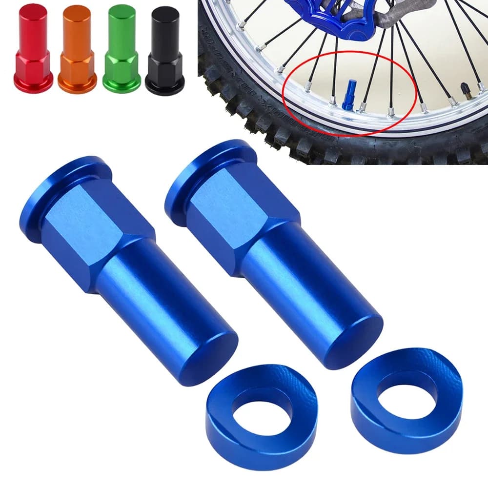 Kit distanziale dado di bloccaggio cerchione universale per bici da cross KTM Honda Suzuki Kawasaki Beta Sherco Yamaha YZ 125 250 250F 450F WR 250F 450F
