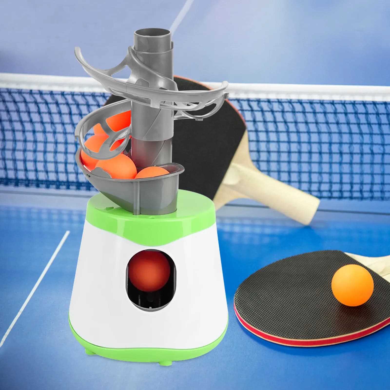 Estensione per Rampa di Lancio Palline da Ping Pong, Costruzione in Plastica Resistente per Allenamento e Collezionismo