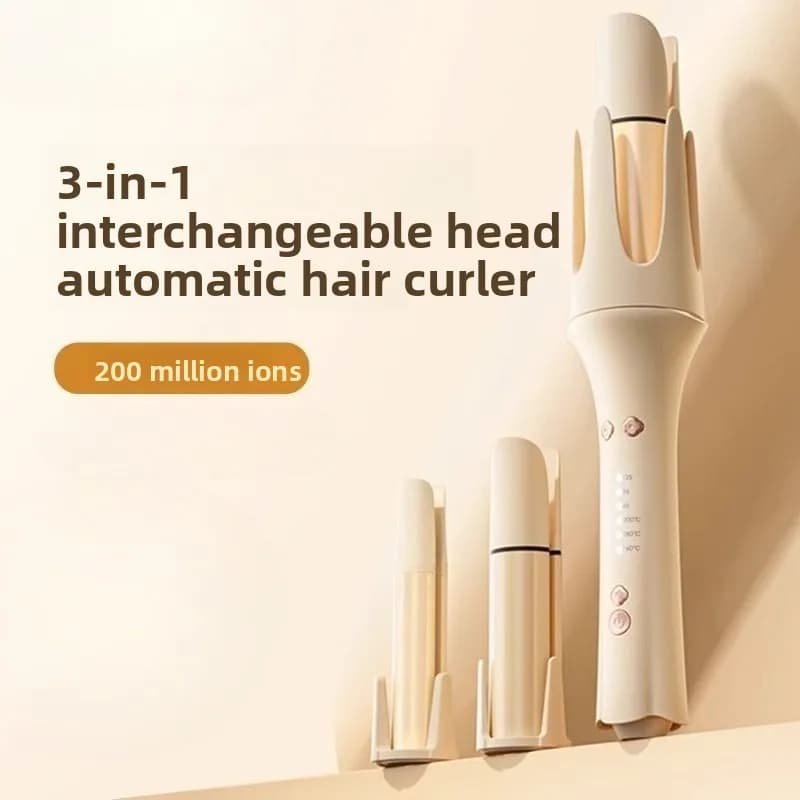 Styler Automatico a Ioni Negativi Delicato sui Capelli, Arricciacapelli Professionale Rotante in Ceramica