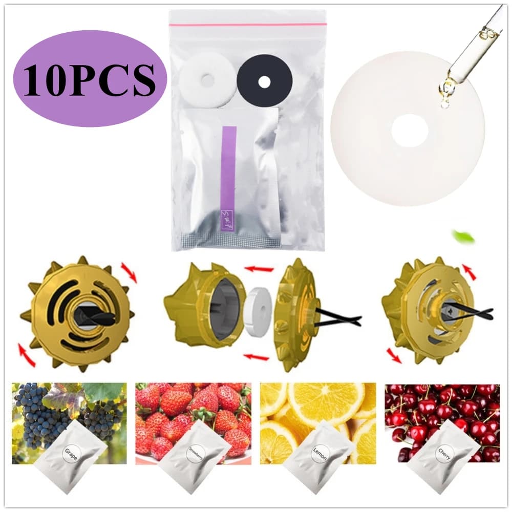 Bulldog Scent Solid Perfume Recharge auto Scent Grape Grapes Lemon Strawberry Deodorant Aroma For Car