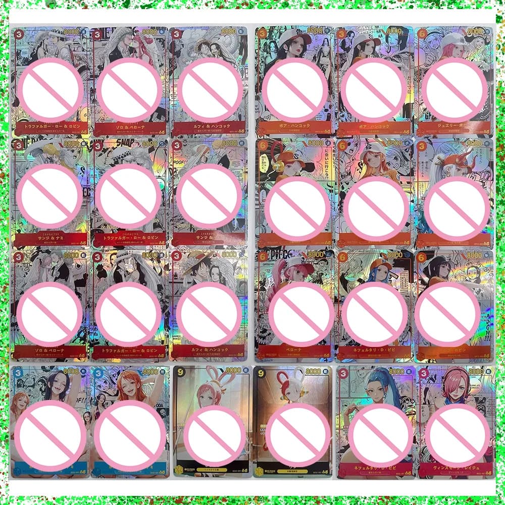 Carte Collezionabili Fai-da-Te ACG One Piece Anime Shirahoshi Uta Yamato Vivi Nami Nico Robin Giochi per Ragazzi Giocattoli Regali per Feste e Compleanni
