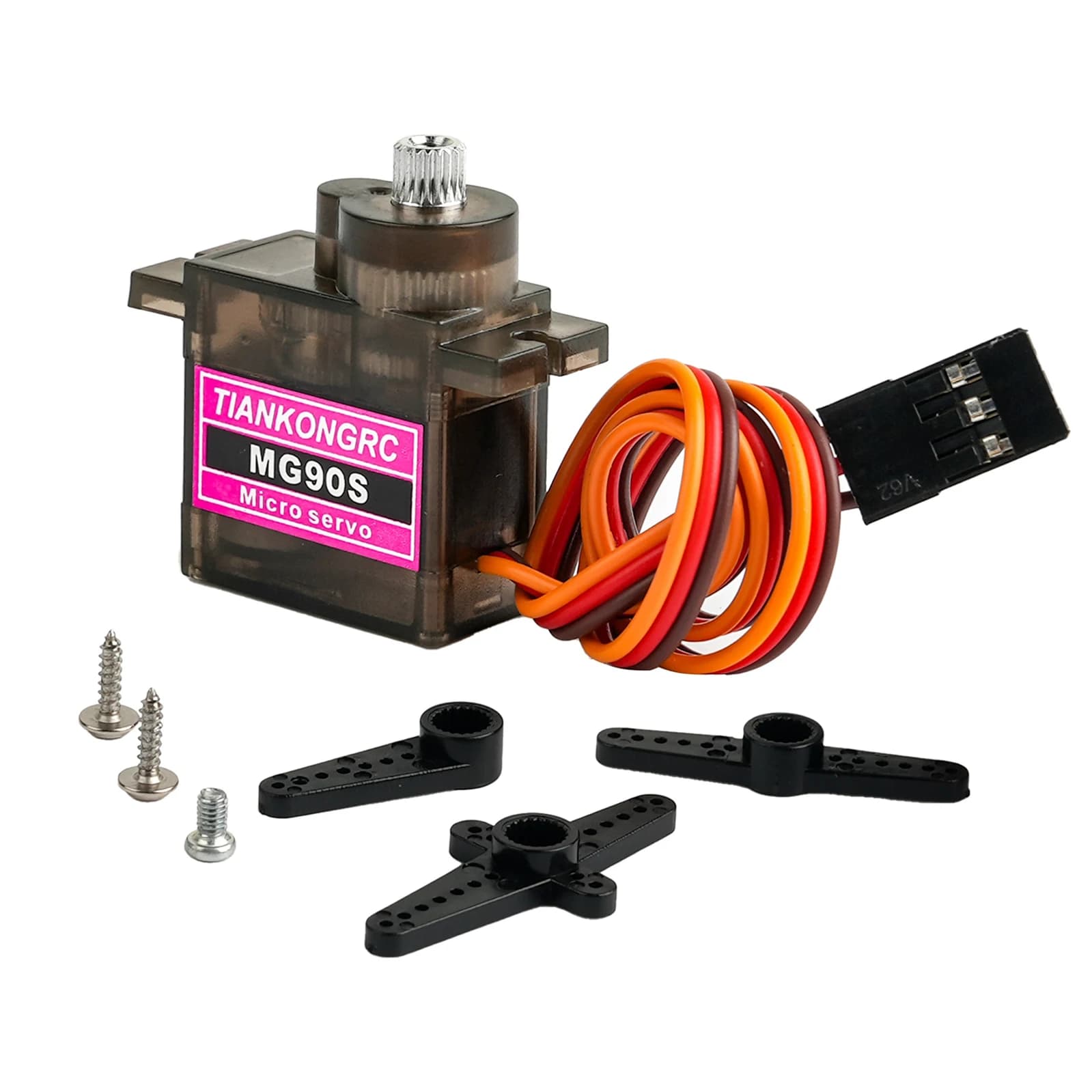 Micro 9g MG90S Servomotore ingranaggi in metallo SG90 Versione aggiornata Servos 180/270/360 gradi per RC Auto Robot Modello di aereo Giocattoli fai da te