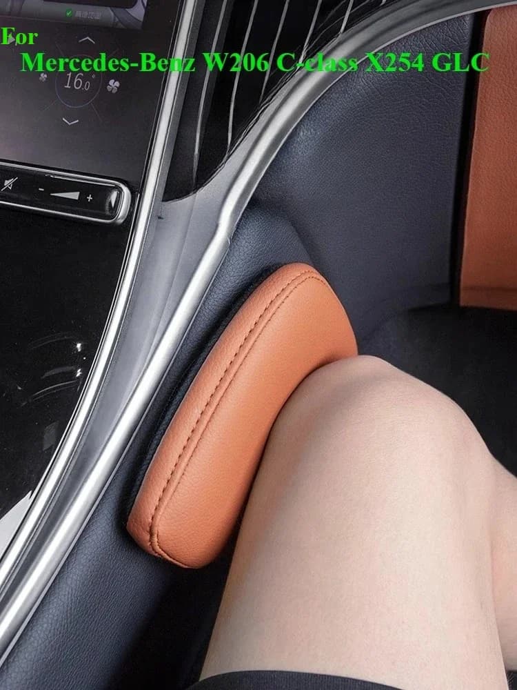 For Mercedes-Benz W206 C-Class X254 GLC Center Control Leg Cushion Knee Pad Car Interior Decoration Supplies