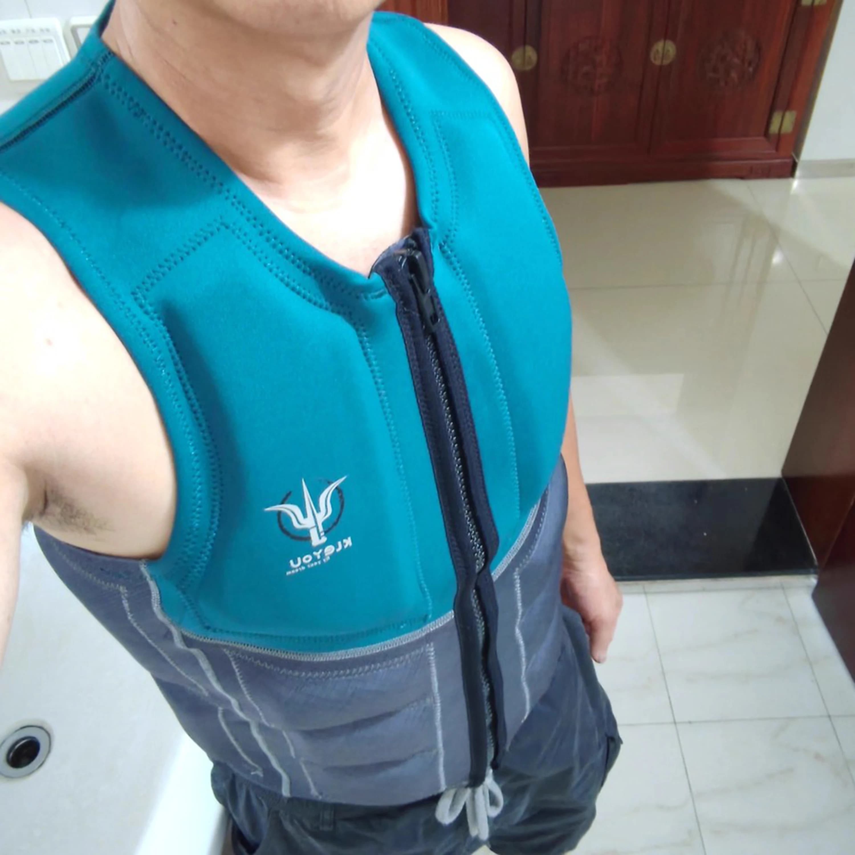 Giubbotto di Salvataggio in Neoprene per Uomo e Donna - per Surf, Pesca, Vela, Nautica e Kayak - Tuta Galleggiante per Adulti