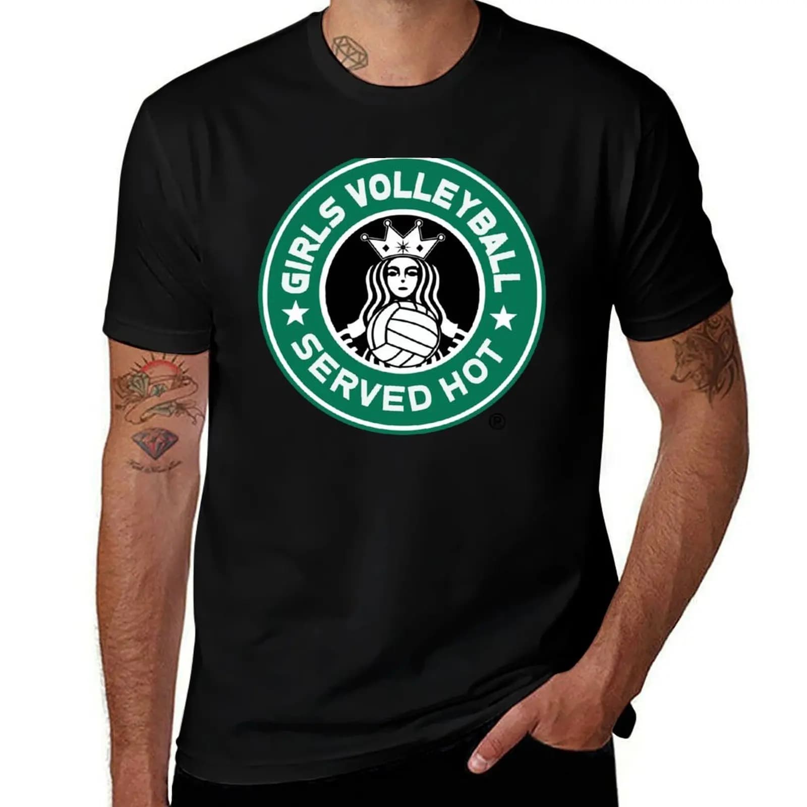 Divertente maglietta da pallavolo a maniche corte per ragazze e donne, t-shirt da lavoro traspirante