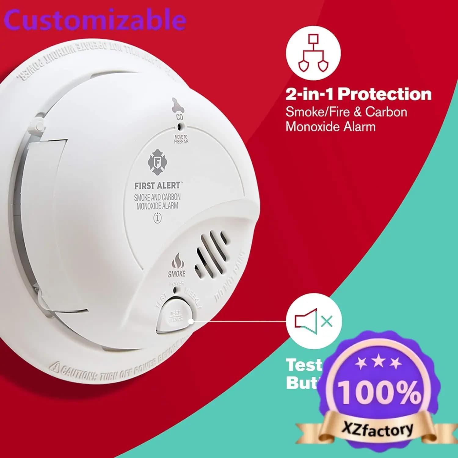 Factory Direct 2026 FIRST ALERT BRK SC9120B-3 Hardwired Smoke and Carbon Monoxide (CO) Detector with Battery Backup