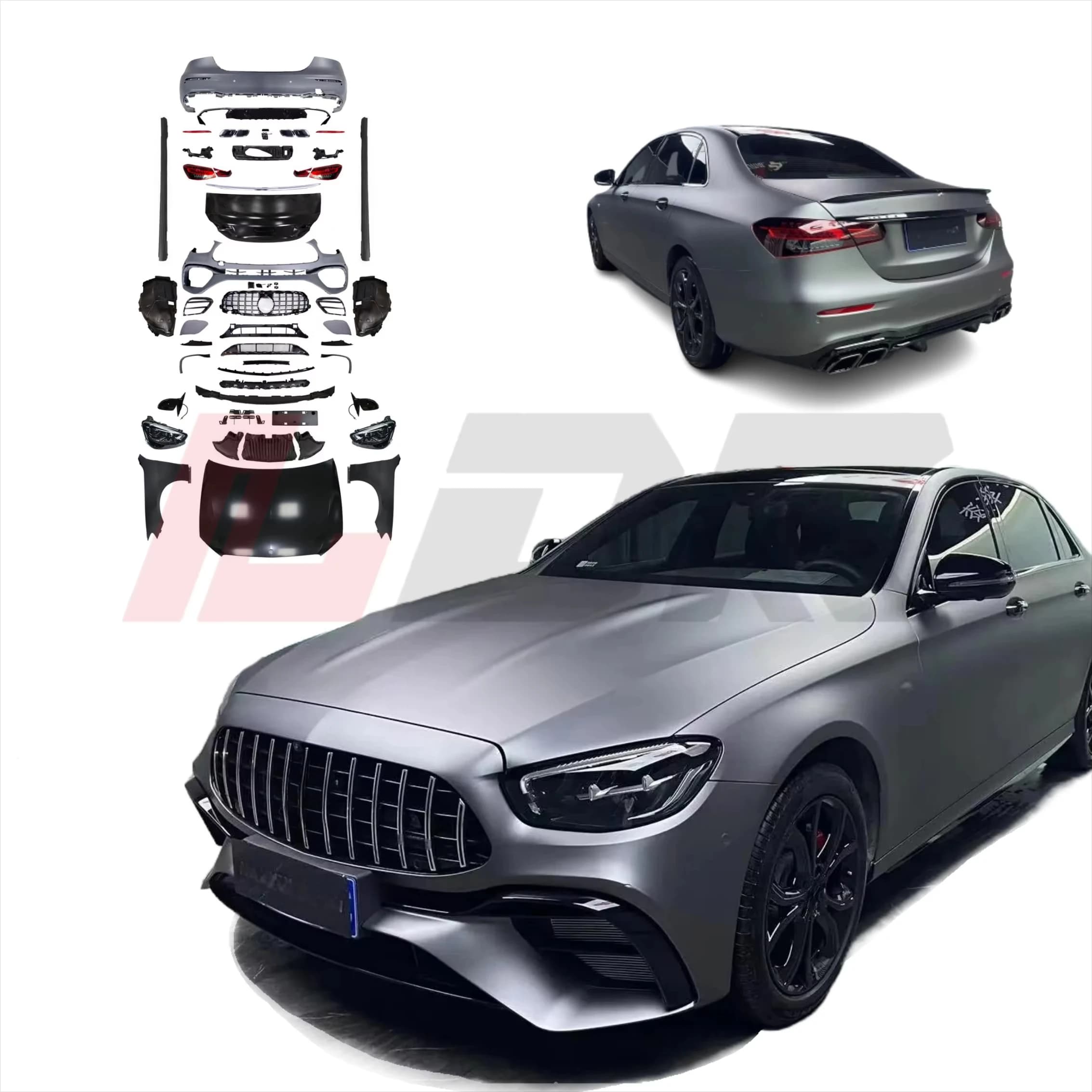 Bodykit Classe E 2009-2015 W212 W213 E63 Montaggio universale Testato al 100% Paraurti a vite Fanale posteriore a LED