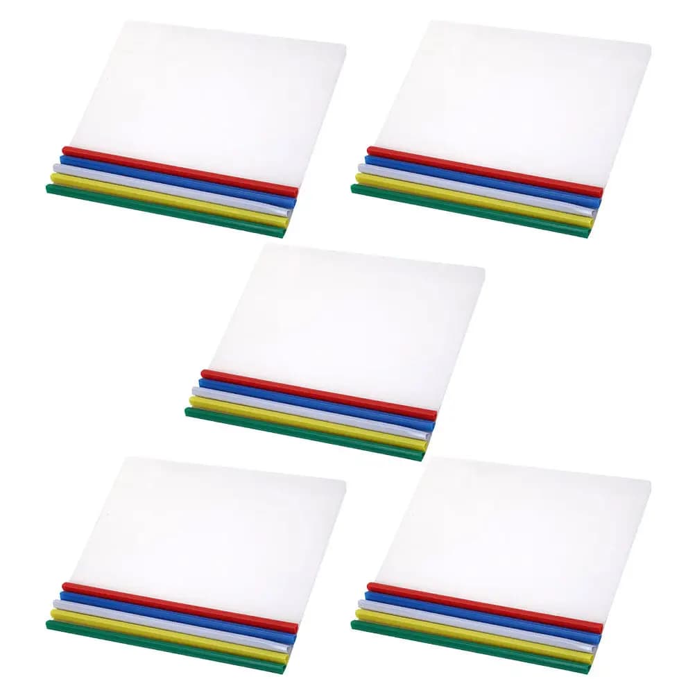 25Pcs Clear Plastic A4 File Folders with Slide Bars Transparent Report Covers for Documents Paper Protection Office Supplies
