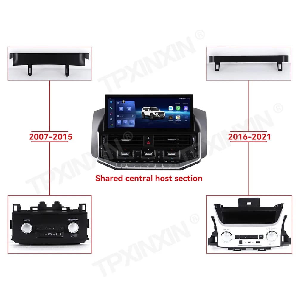 15.9 Inch Android 15 For Toyota Land Cruiser LC200 2007~2021 Upgrade LC300 Multimedia GPS Navigation Stereo Car Radio Head Unit