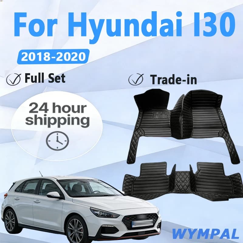 Tappetini per auto di lusso per Hyundai I30 Elantra GT PD 2018 ~ 2020 Tappeti durevoli Tappetino in pelle di lusso Accessori per auto