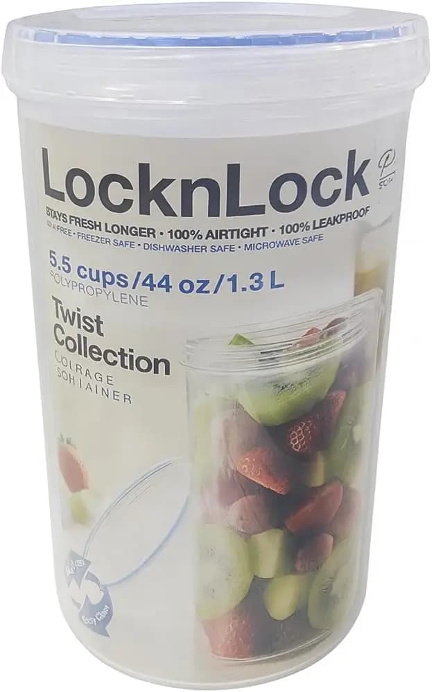 Contenitore Ermetico per Alimenti da 44 oz con Chiusura a Torsione per Pasta, Senza BPA, Antiperdita