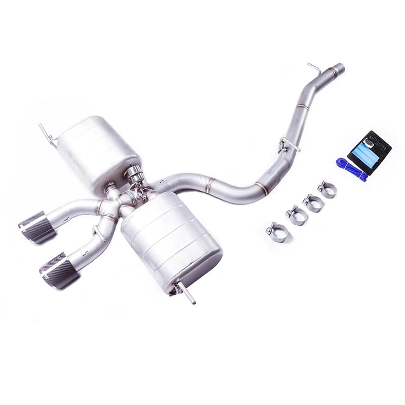Silenziatore di scarico GFC Catback per Golf 6R (GOLF R MK6) Sistema di scarico con valvola a vuoto per auto costruito con tubo SUS304