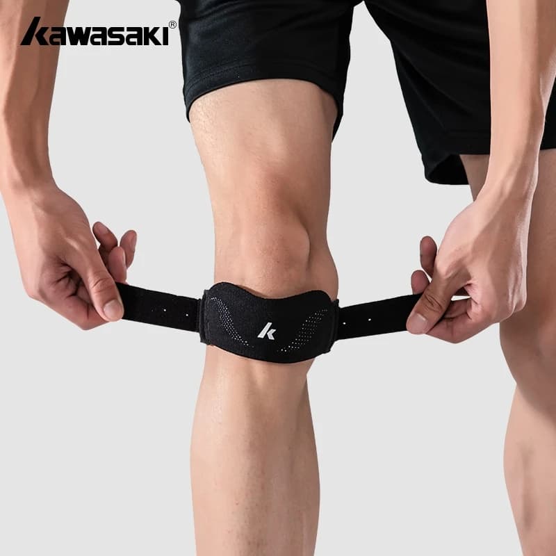 Kawasaki Sports Knee Master MAX Protezione per ginocchio rotuleo C3450 e C3451 e C3456 Supporto per ginocchio da badminton da corsa per basket
