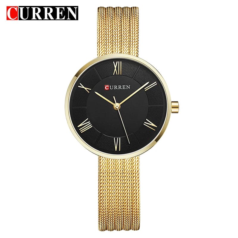 CURREN 9020 Quartz watch with Small Dial for Women, Waterproof Elegant with Strap, Fashion wrist watch