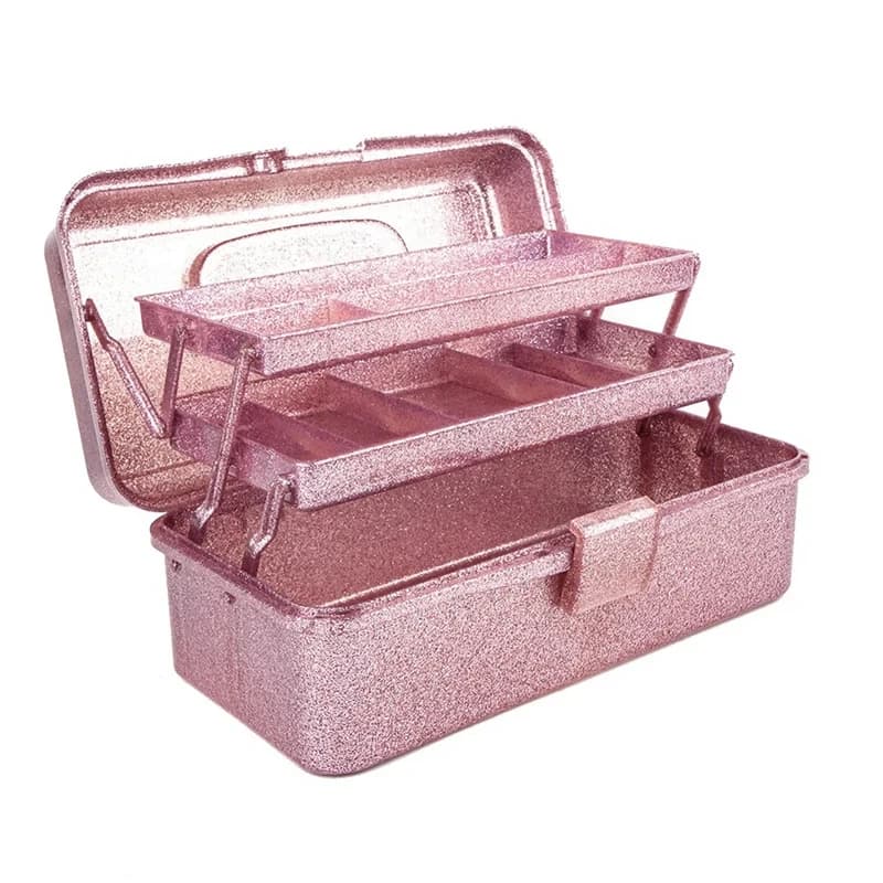 3 Layer Stackable Transport Equipment Box, Sewing Box, Art Organizer