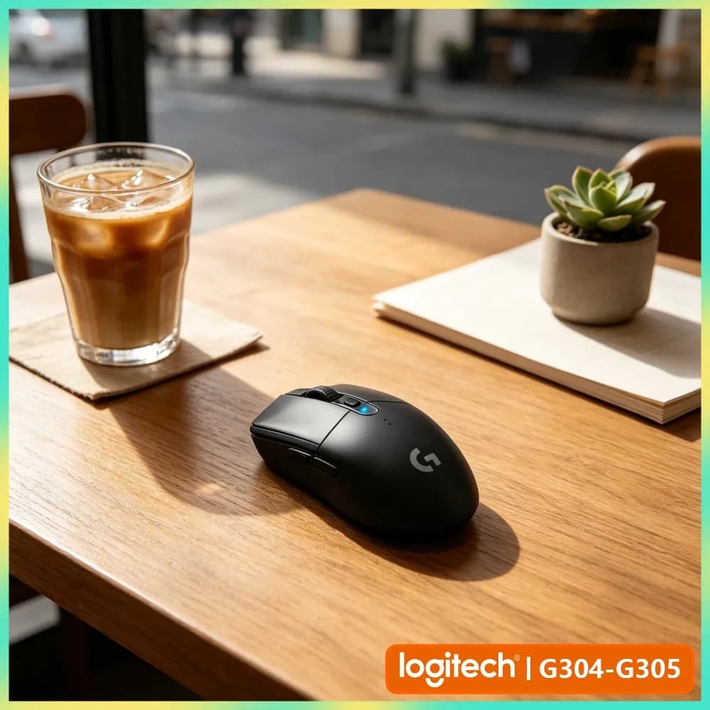 Logitech G305 LIGHTSPEED Mouse For Gaming, 12000 DPI HERO Sensor, 6 Custom Buttons, 250H Battery, 99G, PC Mac Laptop