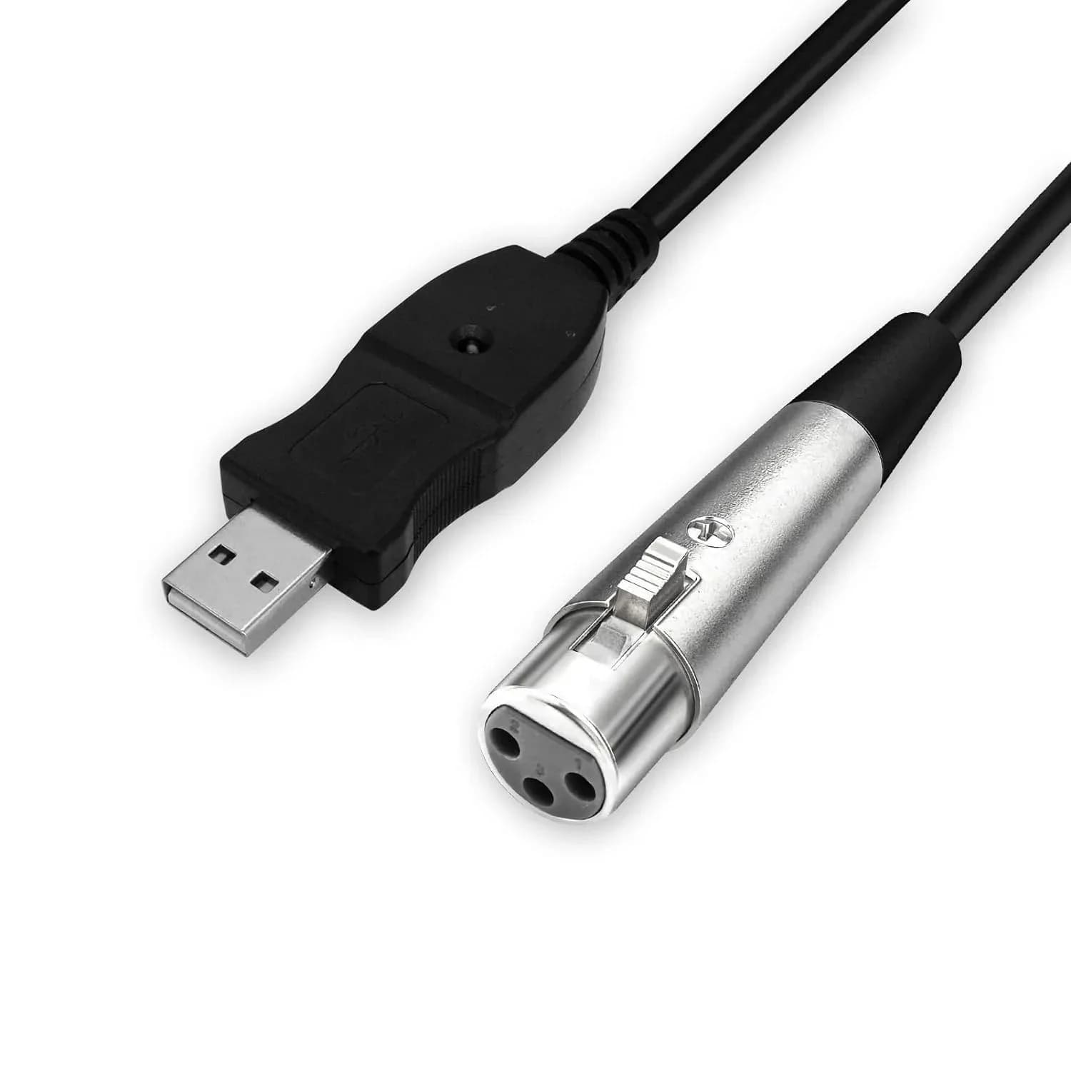 Convertitore da XLR(3 Pin) a USB Mic Link cavo Audio da Studio connettore XLR USB2.0 cavo da 3M per microfoni portatili Desktop o registrazione