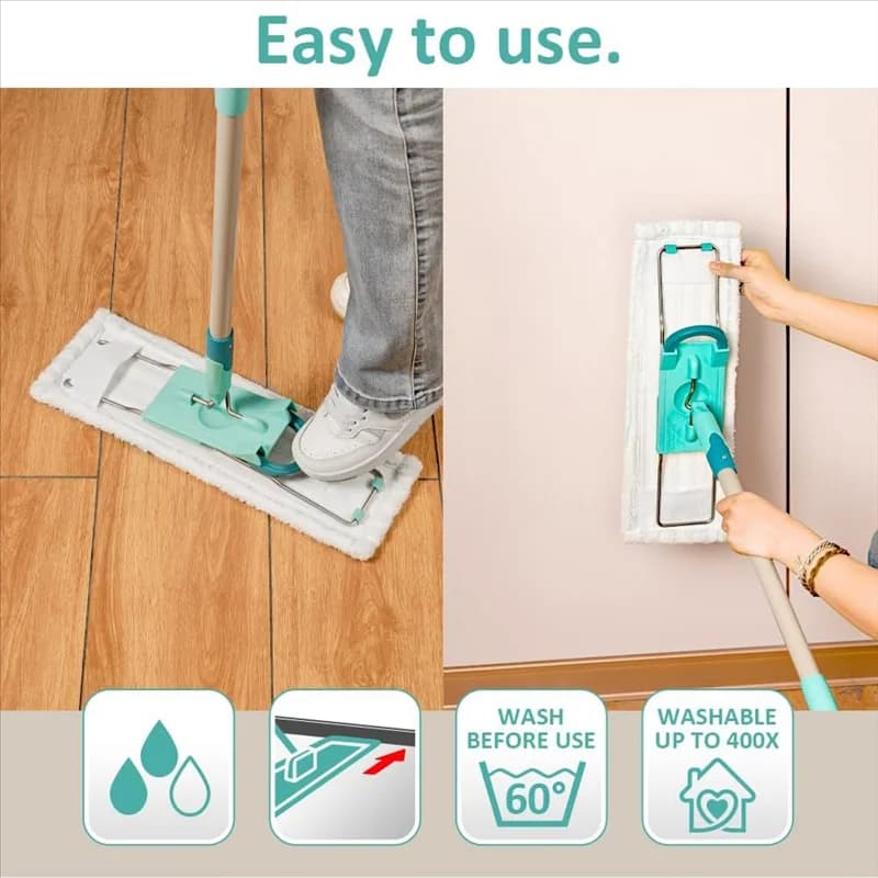 B82B-Floor Wiper Accessories,Replacement Microfiber Mop Cloth Cover 3PCS For Leifheit Floor Wipe