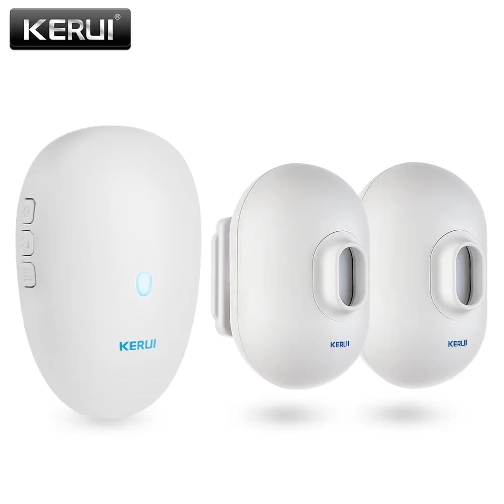 KERUI Sistemi di allarme per vialetto Smart Home Sensore di movimento impermeabile Campanello di benvenuto Dispositivo di segnale di sicurezza per garage per auto per la casa