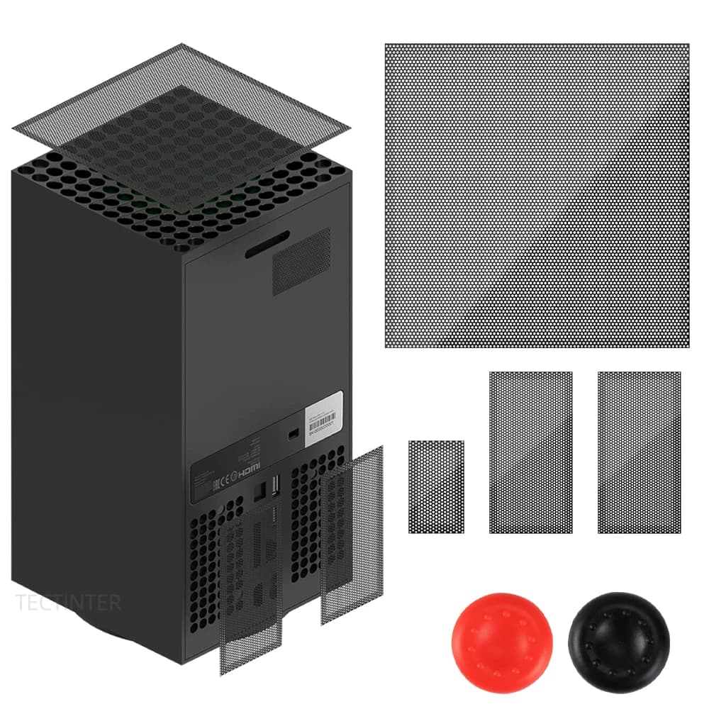 Rete filtro antipolvere per console Xbox Series X Copertura in rete antipolvere Cappucci per impugnatura per levetta per accessori Xbox Series X