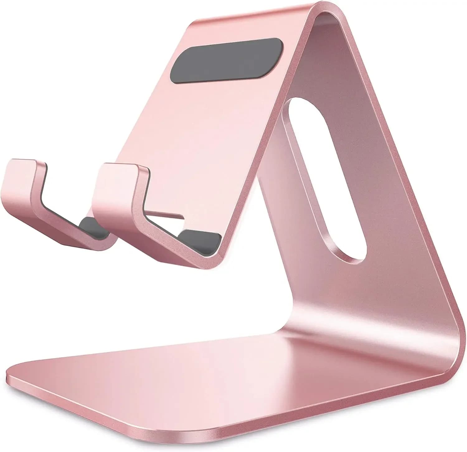 Supporto per Telefono in Oro Rosa per iPhone 15/14/13/12 Pro Max, Tutti gli Smartphone, Supporto da Scrivania in Alluminio