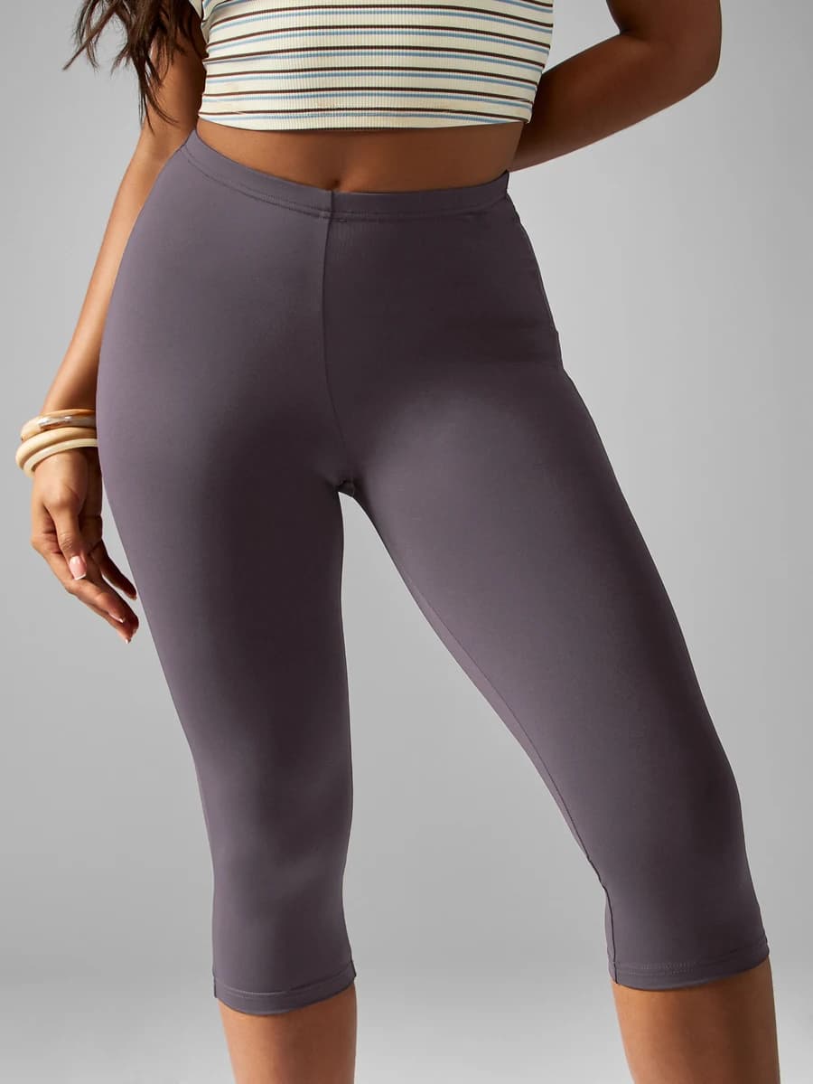 Leggings capri a vita alta, abbigliamento sportivo compressivo per allenamento, palestra, corsa