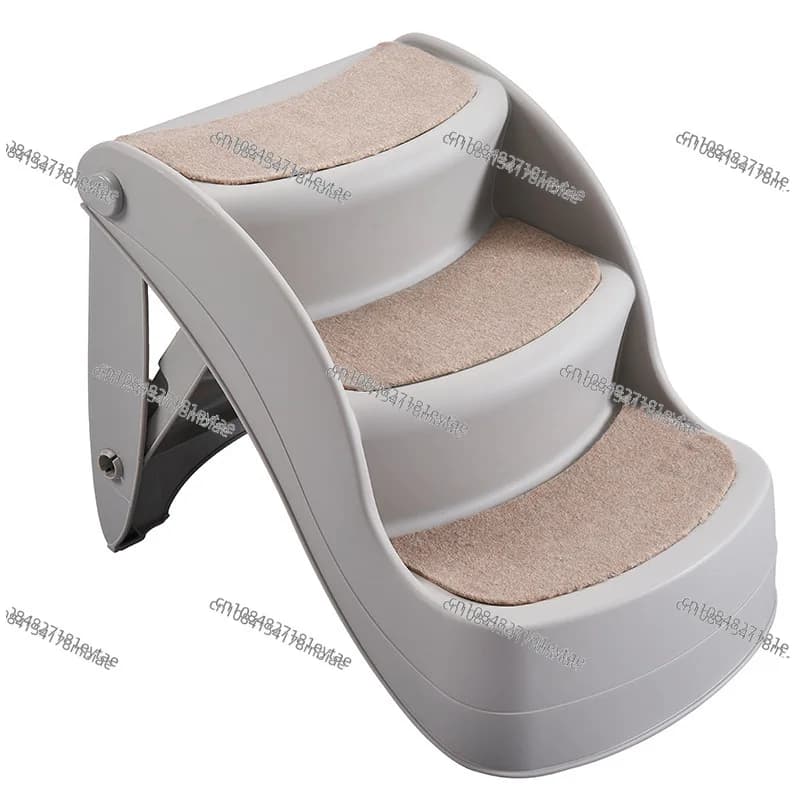 Foldable Pet Stairs for Dogs Cats Small Animals Non Slip Plastic Steps for Bed Sofa Climbing Ladder