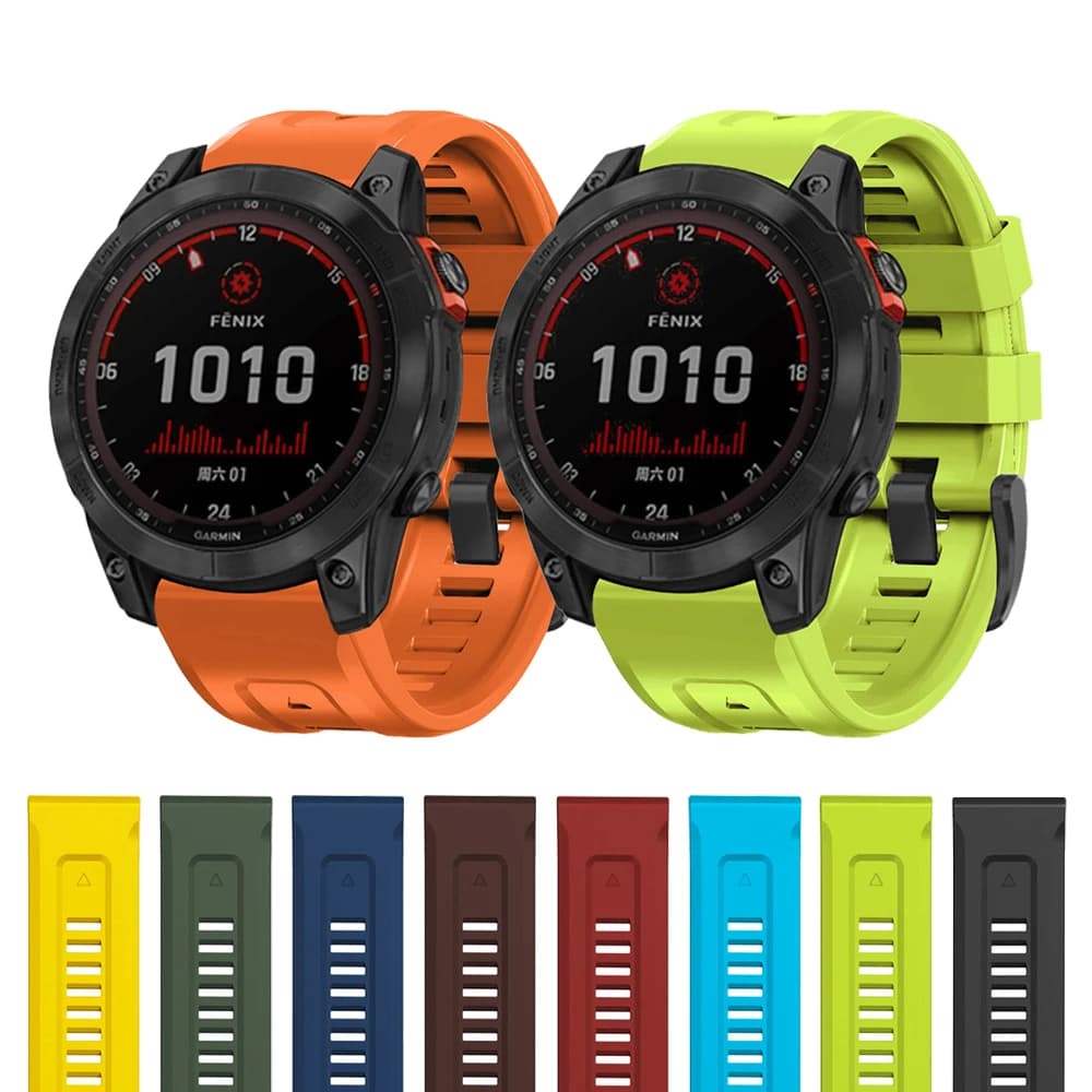 QuickFit strap 22mm 26mm for Garmin Epix Gen 2 silicone strap for Garmin Fenix 7 7X 5Plus 6XPro Enduro 2 strap