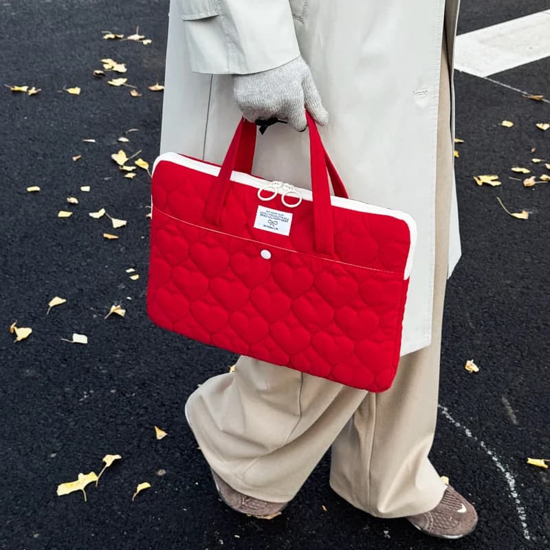 Custodia per Laptop con Maniglia, Borsa Portatile per Computer, Semplice e Leggera, Borsa Protettiva Portatile