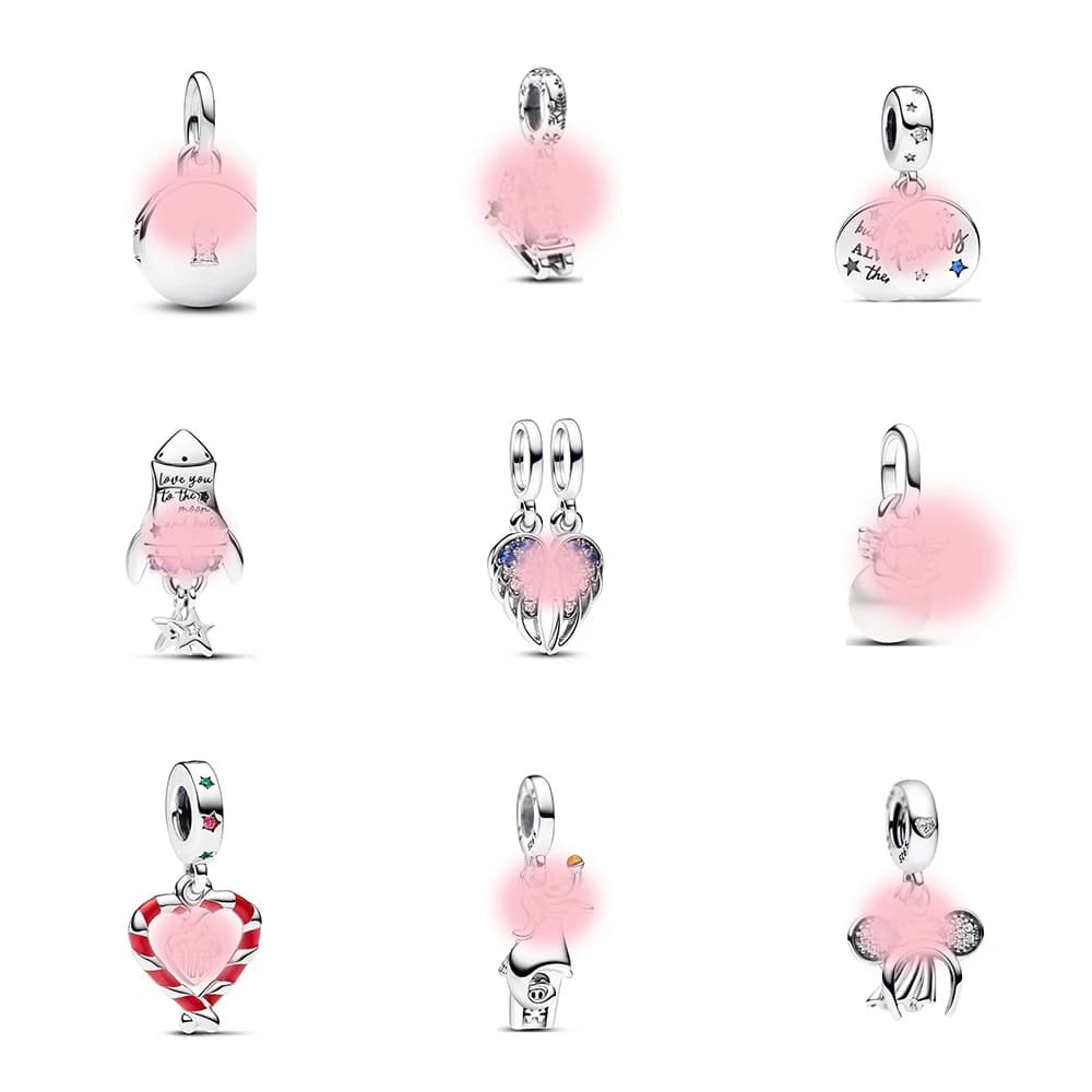 Nuovo Ciondolo Tartaruga Blu, Ciondolo Pupazzo di Neve Capodanno, Ciondolo Farfalla Amore, Accessori per Bracciali